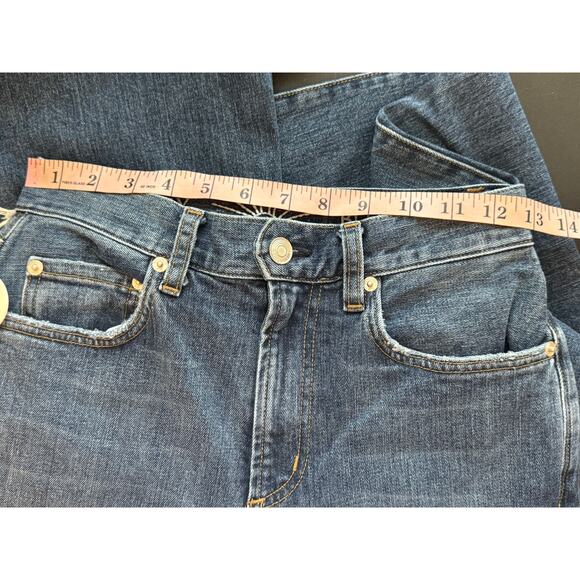 New ~ DAILY BLUE ~ AG Women's Blue Distressed Bootcut Jeans Size 24 - Picture 6 of 6